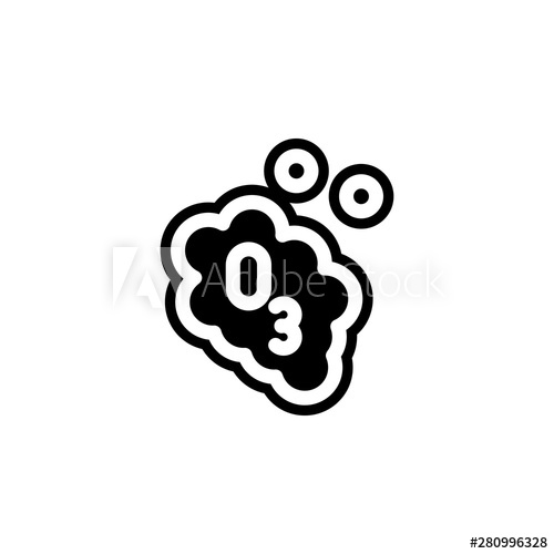 500x500 Ozone Icon Simple Glyph, Flat Vector Of Laundry Icons For Ui