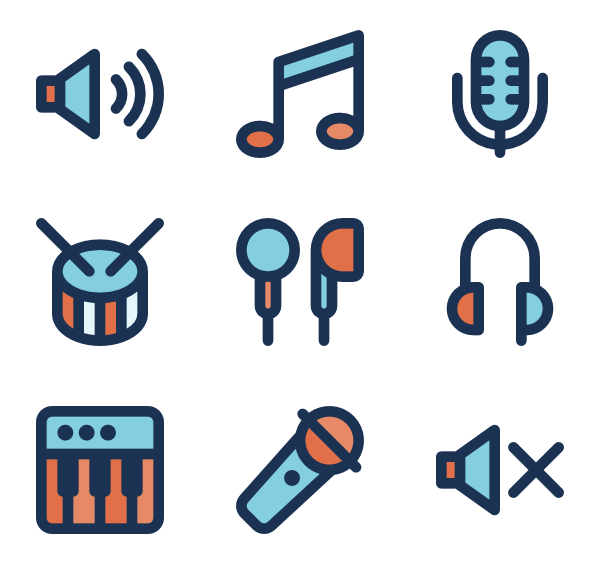 600x564 Sound System Icons