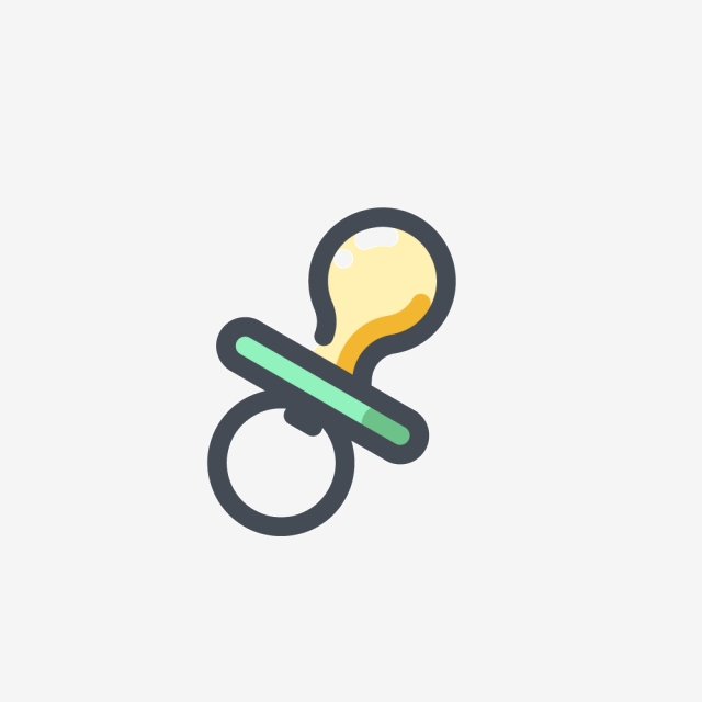 640x640 Flat Cute Baby Pacifier Icon, Flat Cute, Baby Pacifier, Icon Png