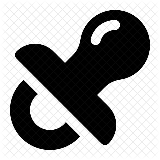 512x512 Pacifier Icon Of Glyph Style