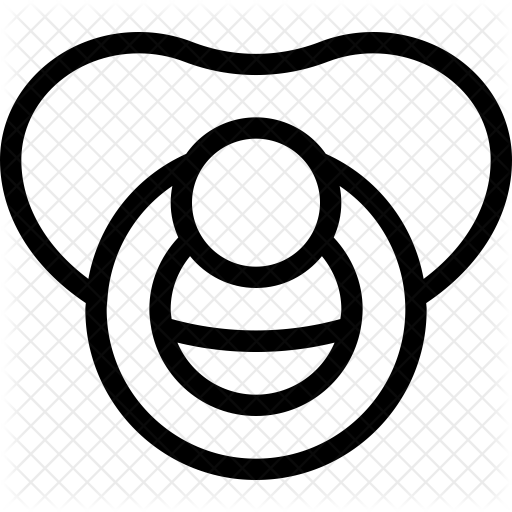 512x512 Pacifier Icon Of Line Style