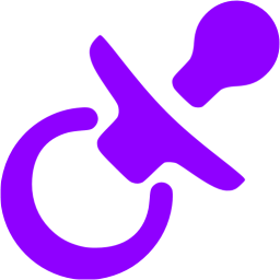 256x256 Violet Pacifier Icon