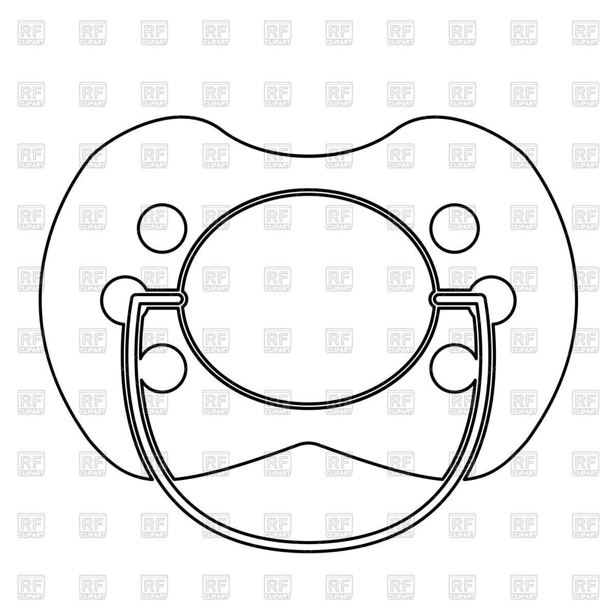 1200x1200 Baby Pacifier Icon Vector Image Of Signs, Symbols, Maps