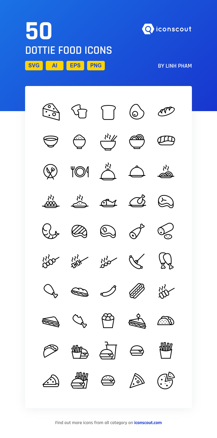 735x1482 Dottie Food Icon Pack
