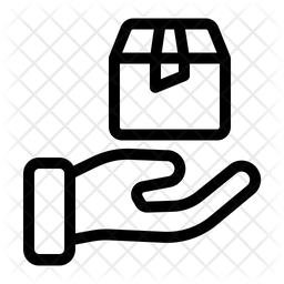 256x256 Hand Package Icon Of Line Style