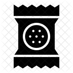 256x256 Cookie Package Icon Of Glyph Style