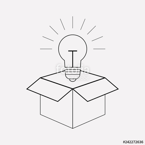 500x500 Packaging Design Icon Line Element Vector Illustration