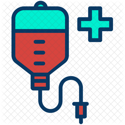 512x512 Blood Packet Icon Of Colored Outline Style