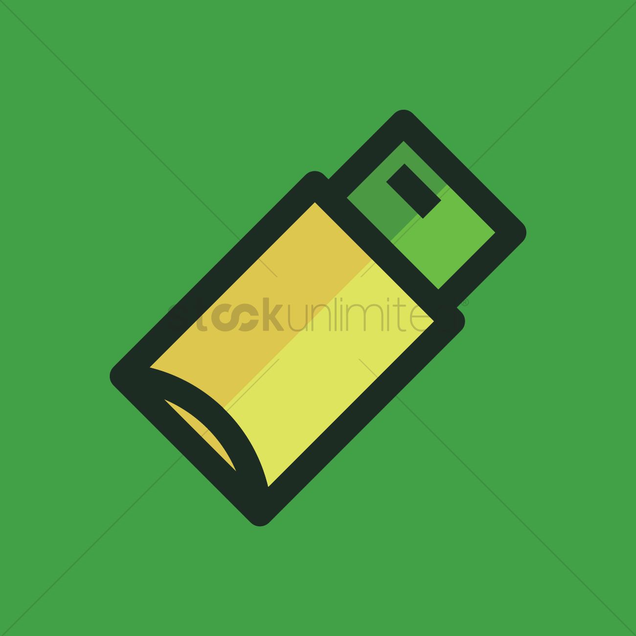 1300x1300 Green Packet Icon Vector Image