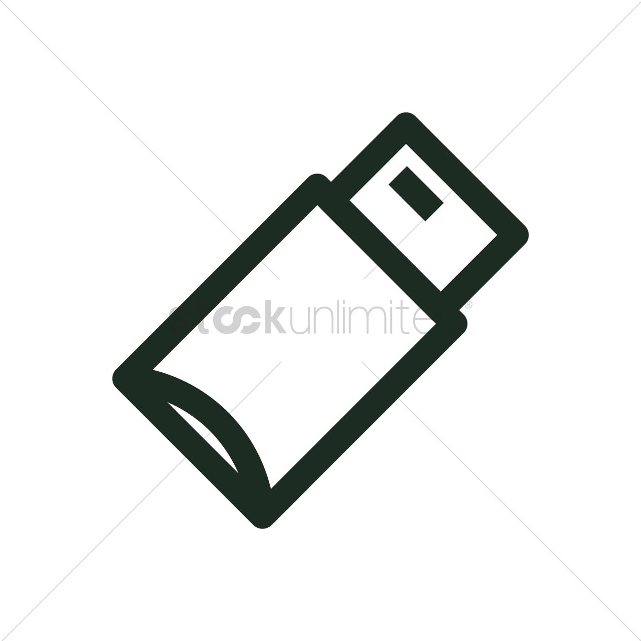 1300x1300 Green Packet Icon Vector Image