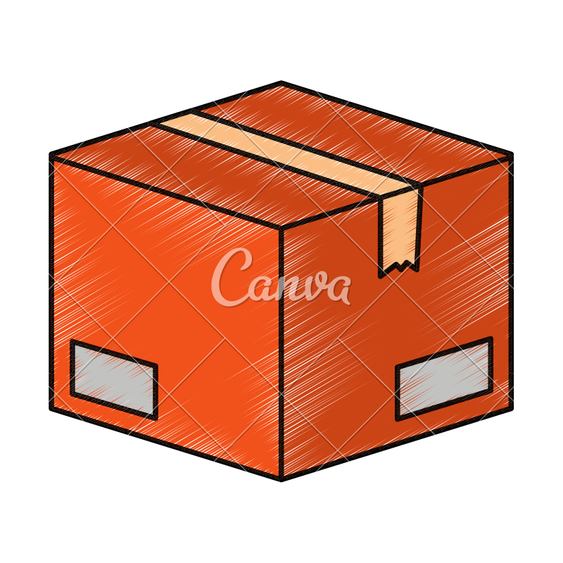 800x800 Box Carton Packing Icon