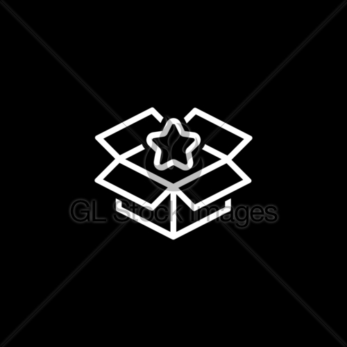 500x500 Business Packing Icon Flat Design Gl Stock Images