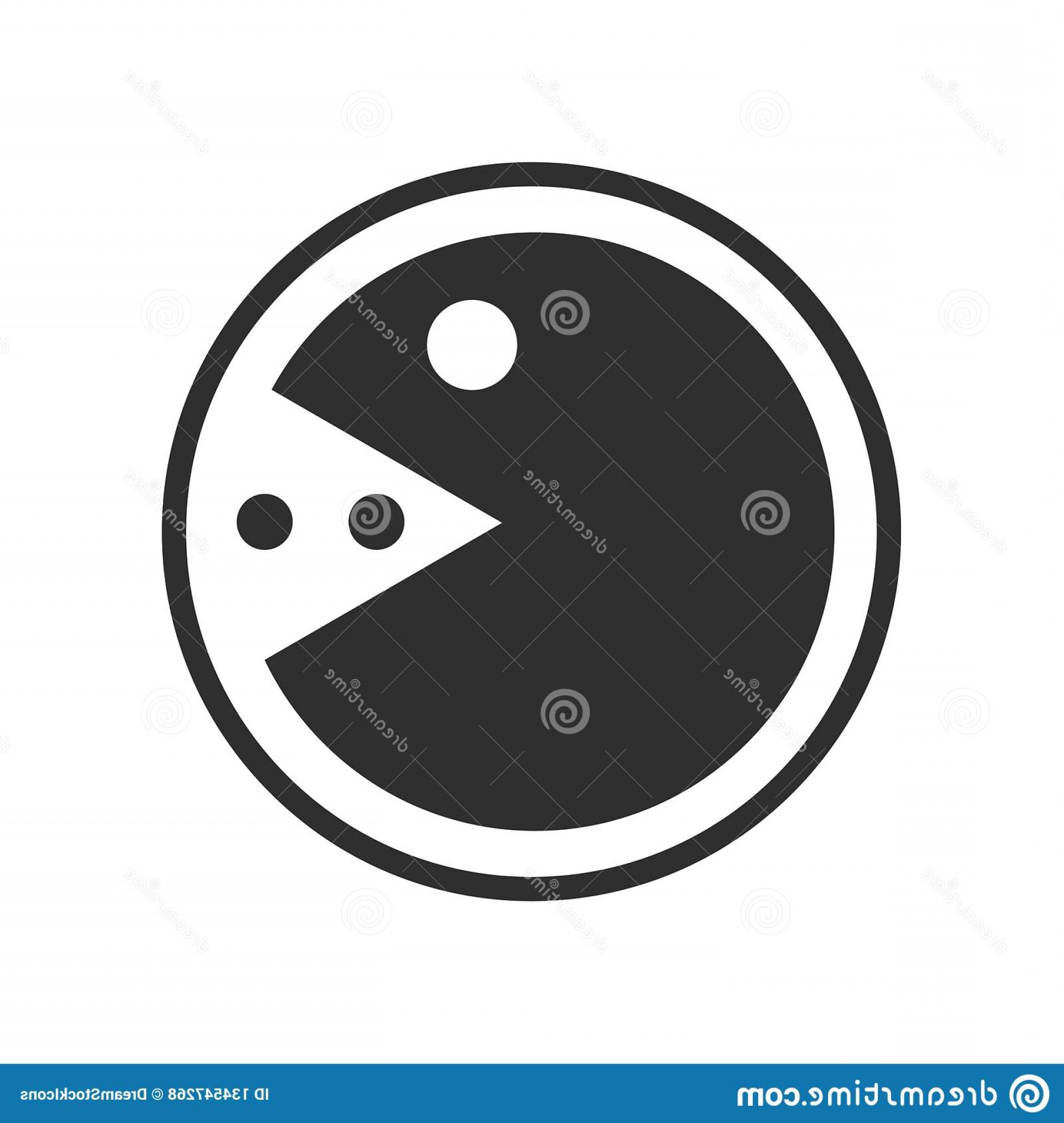 1920x2026 Pacman Icon Vector Isolated White Background Your Web Mobile App