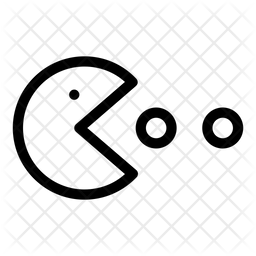 256x256 Pacman Icon Of Line Style