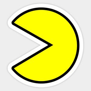 300x300 Pacman Stock Icon Die Cut Sticker Smash Bros Studio