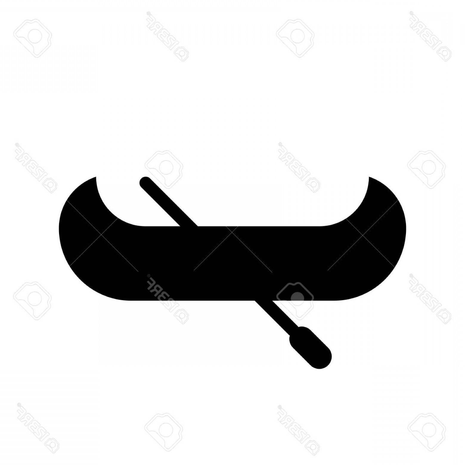 1560x1560 Photostock Vector Paddle Boat Vector Illustration Watercraft Solid