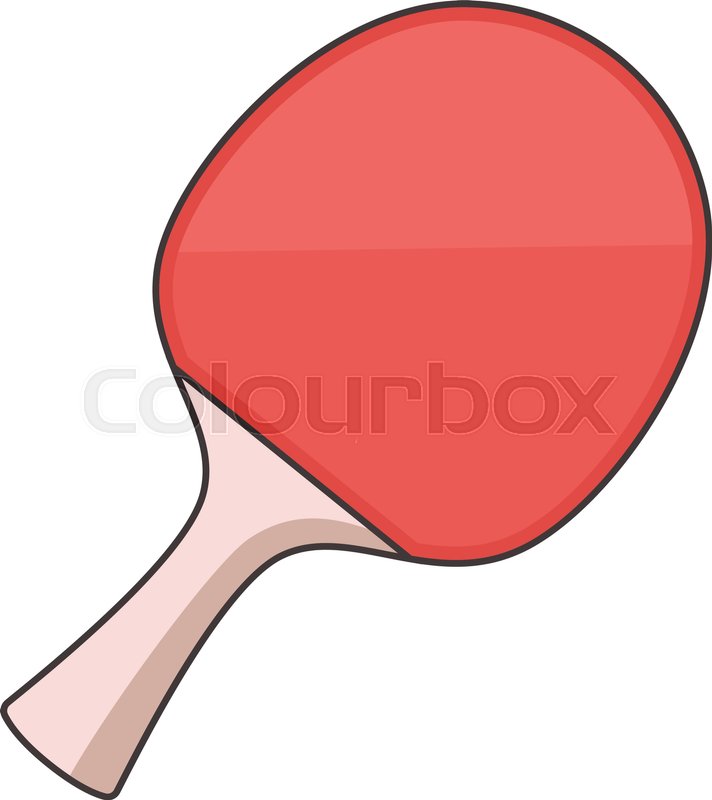 712x800 Ping Pong Paddle Icon Cartoon Stock Vector Colourbox
