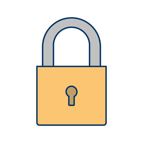 490x490 Padlock Icon Vector Illustration