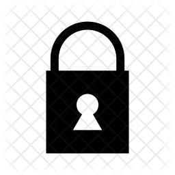 256x256 Padlock Icon Of Glyph Style
