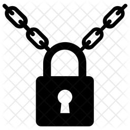 256x256 Secure Padlock Icon Of Glyph Style