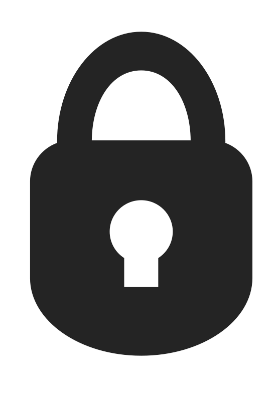550x800 Free Clipart Padlock Icon