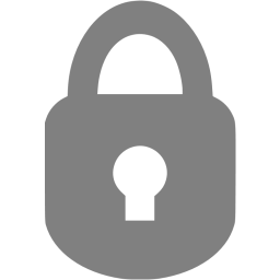 256x256 Gray Padlock Icon