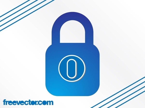 600x448 Padlock Icon Free Vector