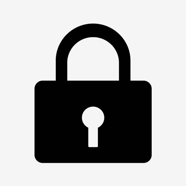 640x640 Vector Lock Icon, Lock, Secure, Safe Png And Vector
