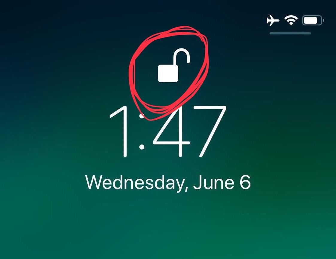 1123x866 Request Iphone X Lock Icon On Lock Screen Older Iphones Jailbreak