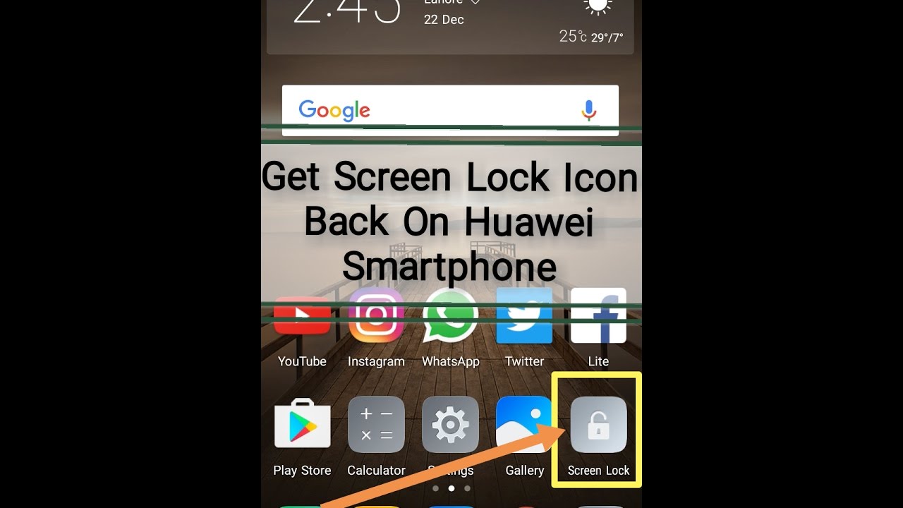 1280x720 How To Get Screen Lock Icon Back On Huawei Smartphones