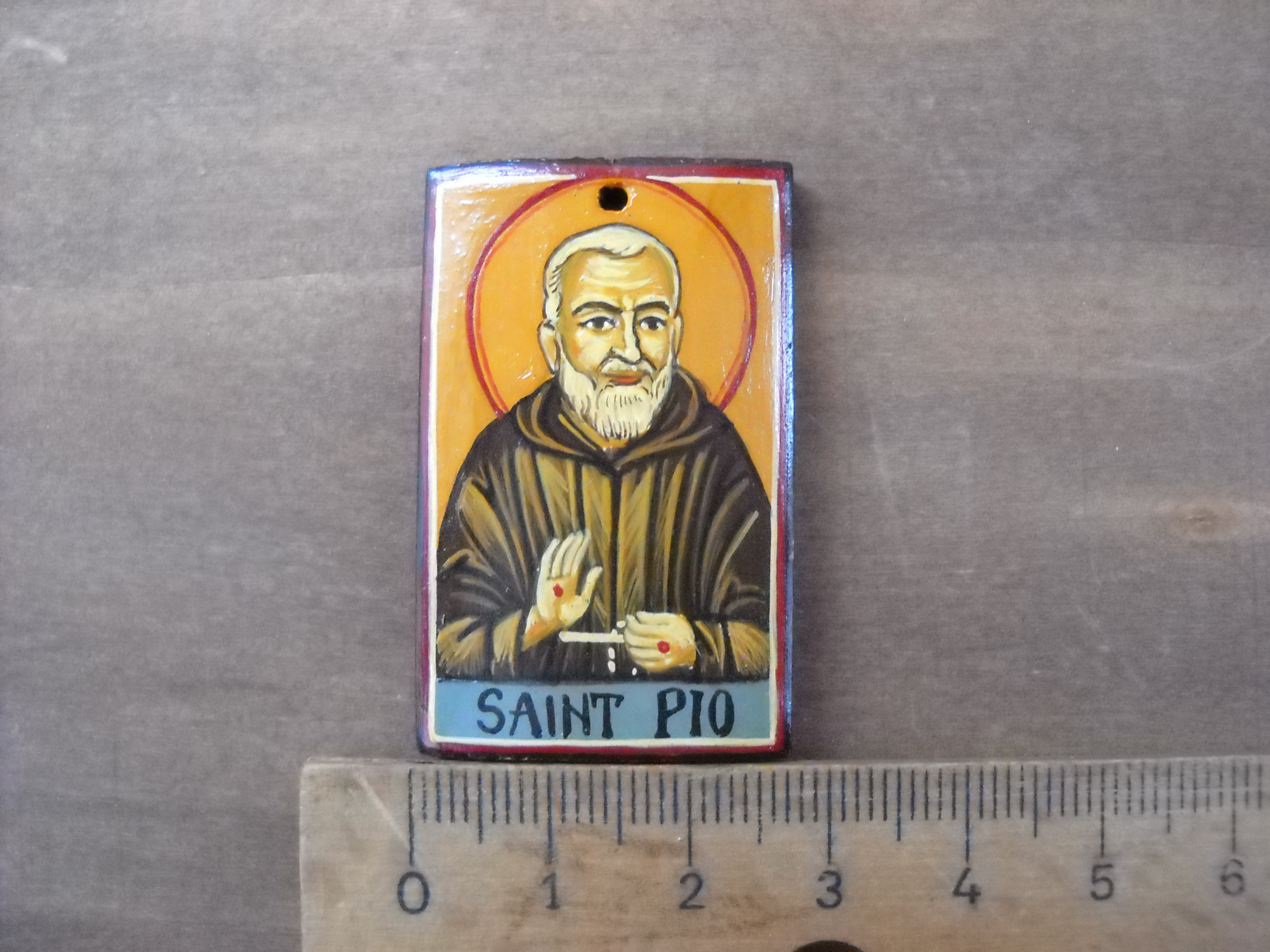 2592x1944 Miniature Icon Of St Padre Pio Of Pietrelcina,religious