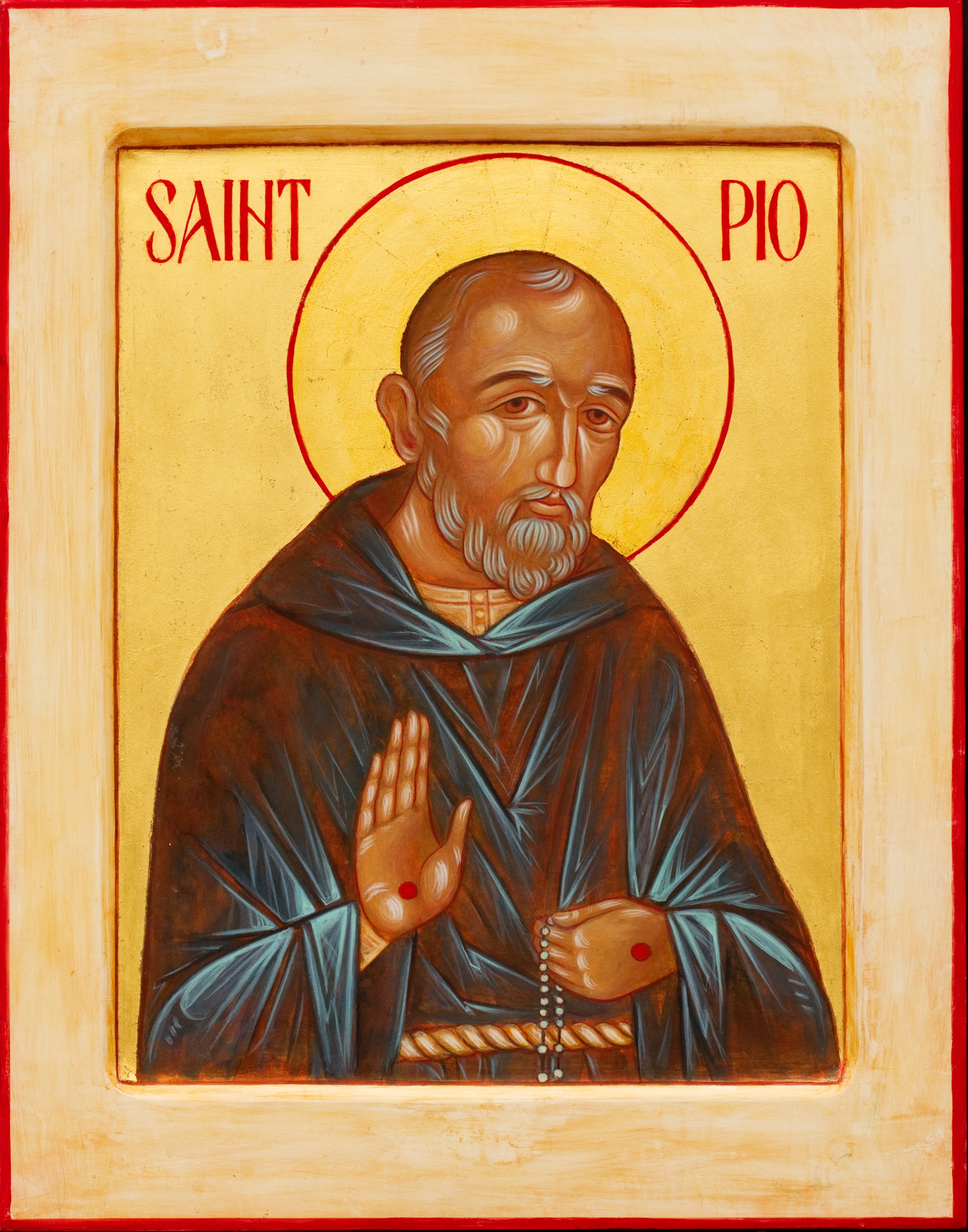 2250x2864 Padre Pio, Through The Hand Of Kathy Sievers, X Egg Tempera