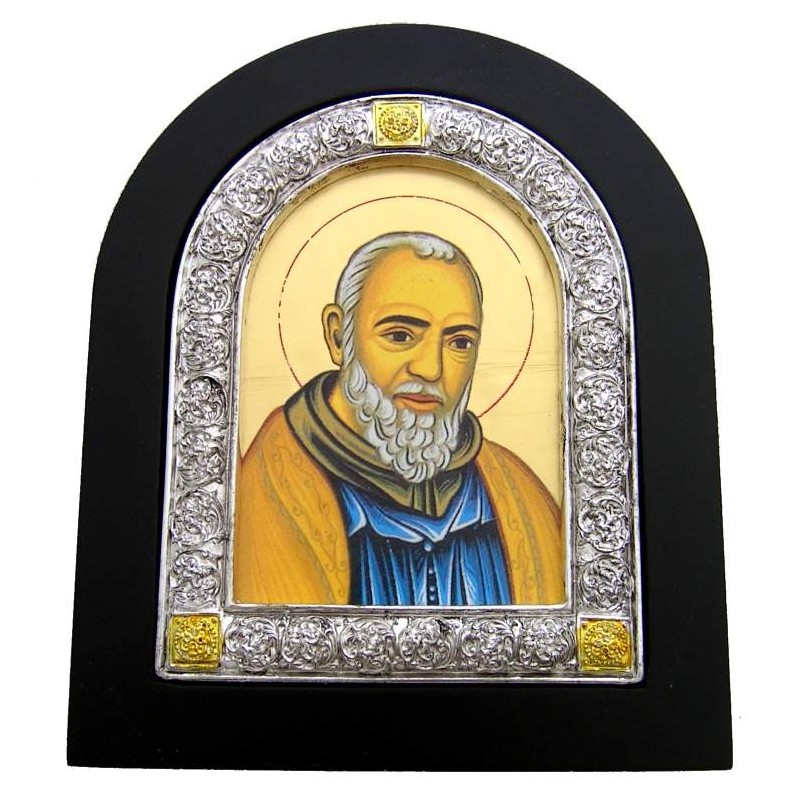 800x800 St Padre Pio Framed Icon