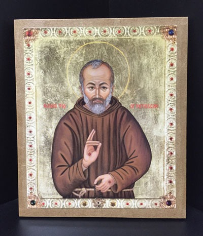 400x466 Icon Padre Pio Pc Size