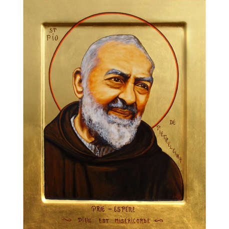 458x458 Icon Of Padre Pio Ic