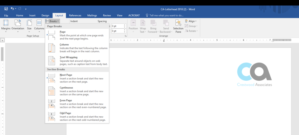 1024x462 Make Or Break Your Headers Footers In Microsoft Word