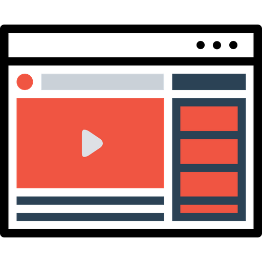512x512 Window, Web, Layout, Youtube, Video, Page, Design Icon Of Colored
