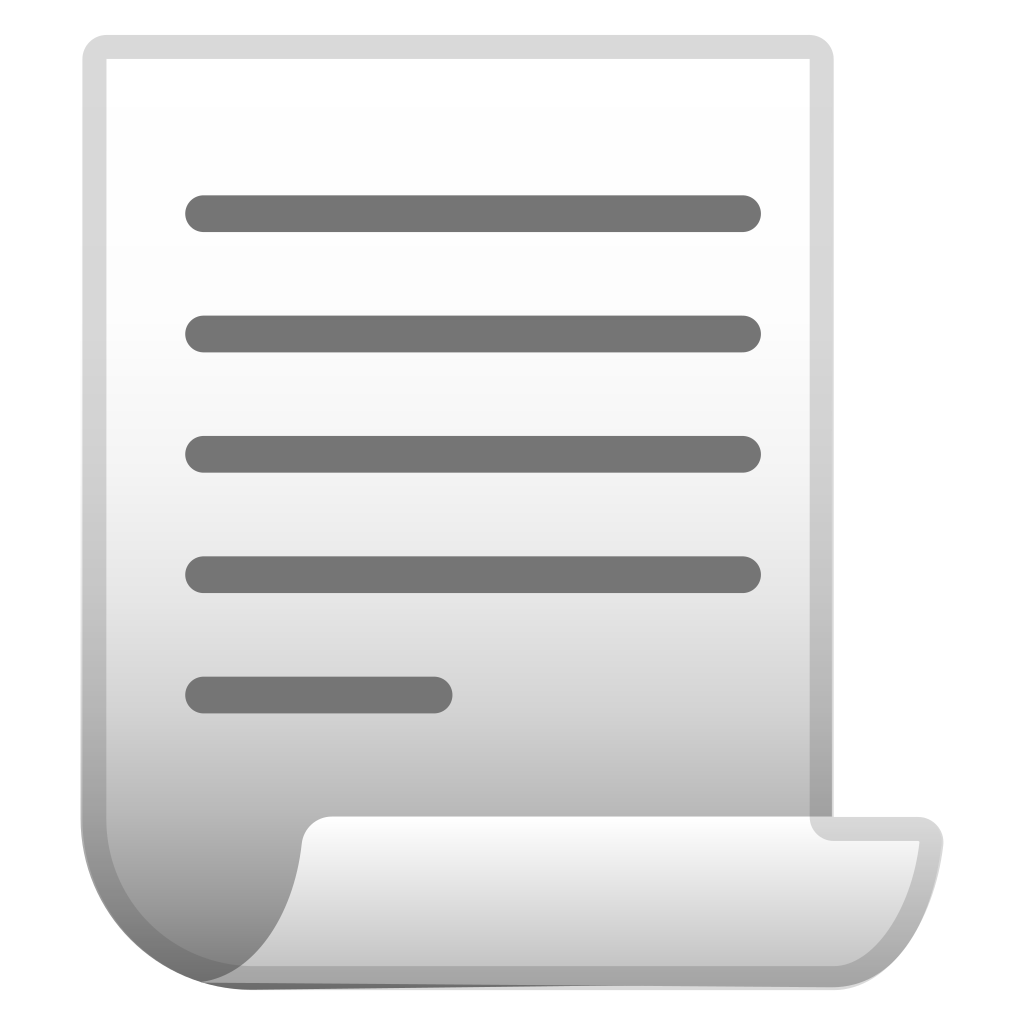 1024x1024 Page With Curl Icon Noto Emoji Objects Iconset Google