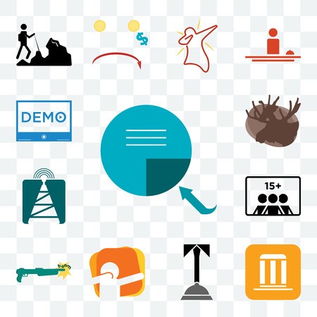 450x450 Set Of Transparent Editable Icons Such As