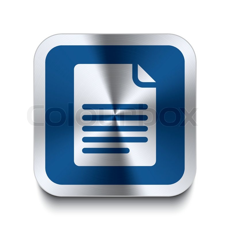 800x800 Square Metal Button