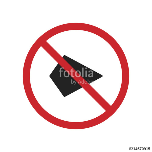 500x500 Do Not Turn Icon Colored Icon Isolated On White Background Do