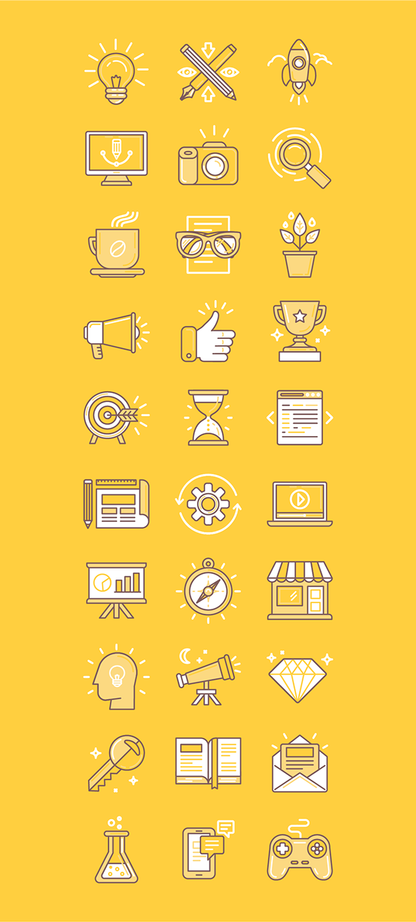 Linear Icons On Behance Banner Web De Icono, Iconos 600x1330 Linear Icons On Behance Banner Web De Icono, Iconos