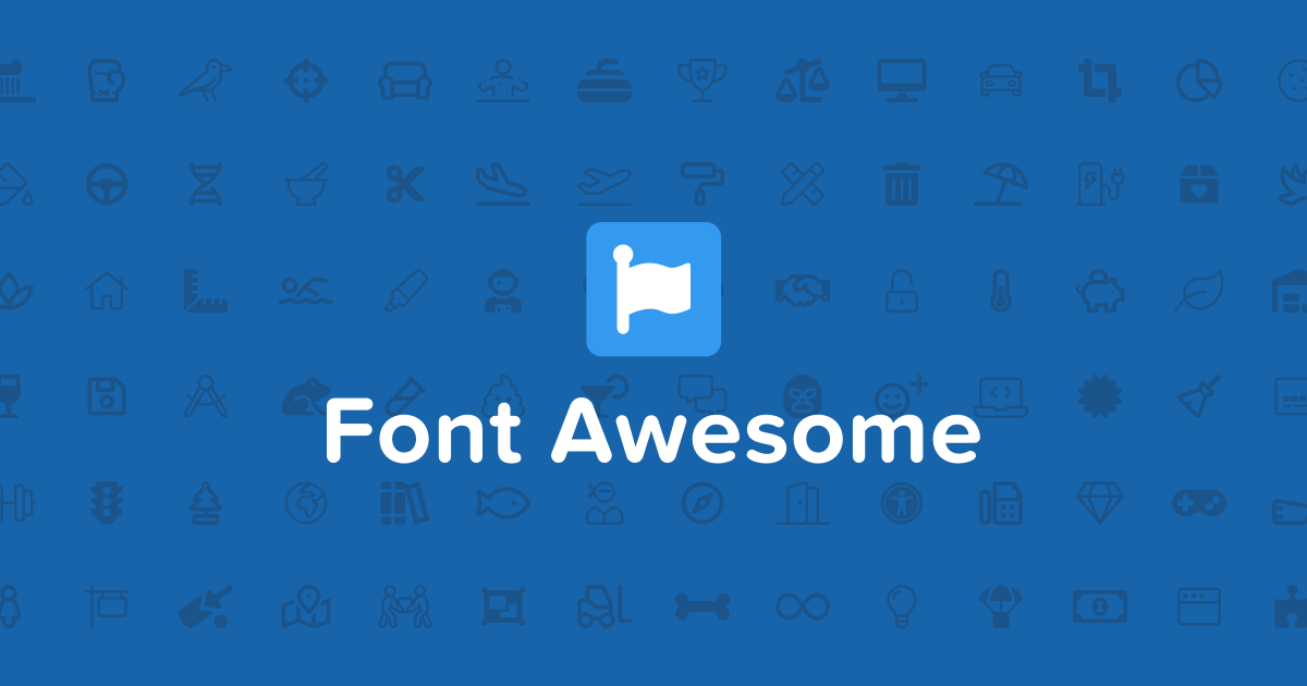 Font Awesome 1200x630 Font Awesome