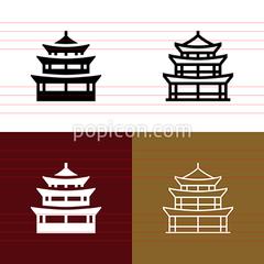 240x240 Pagoda Icon Set