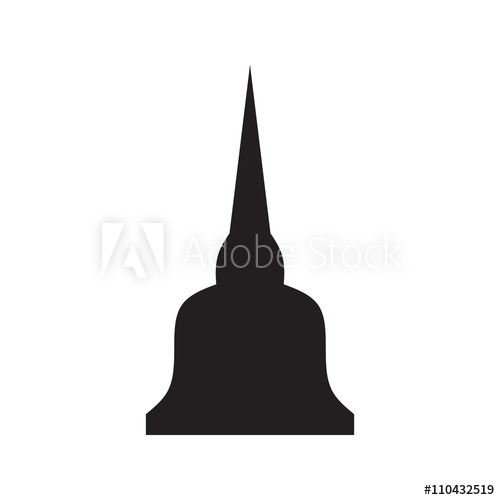 500x500 Buddha Pagoda Icon Vector