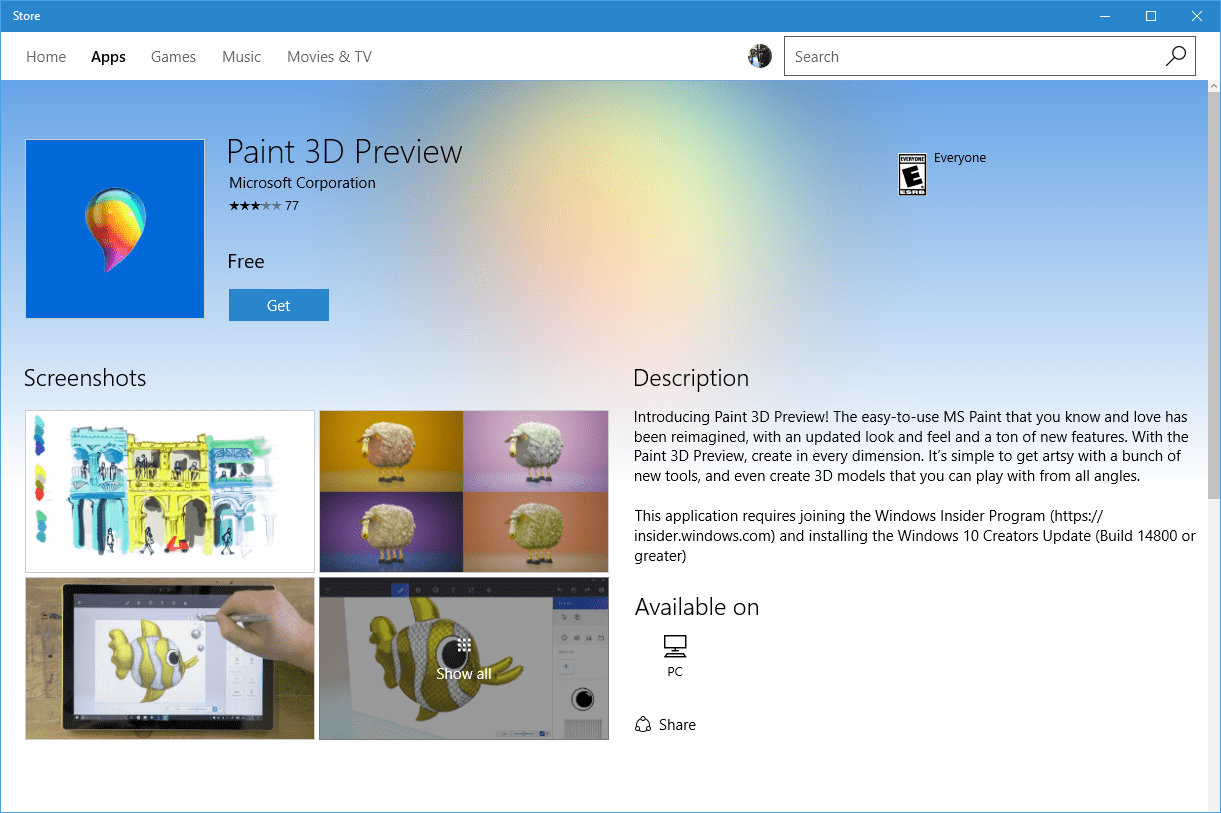 1221x813 Download Microsoft's New Paint App Now