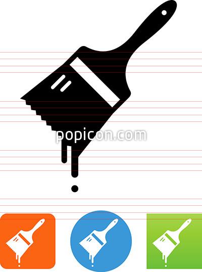 400x538 Paint Brush With Drips Icon