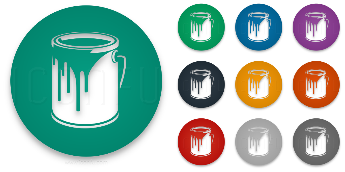1200x600 Paint Bucket Icon