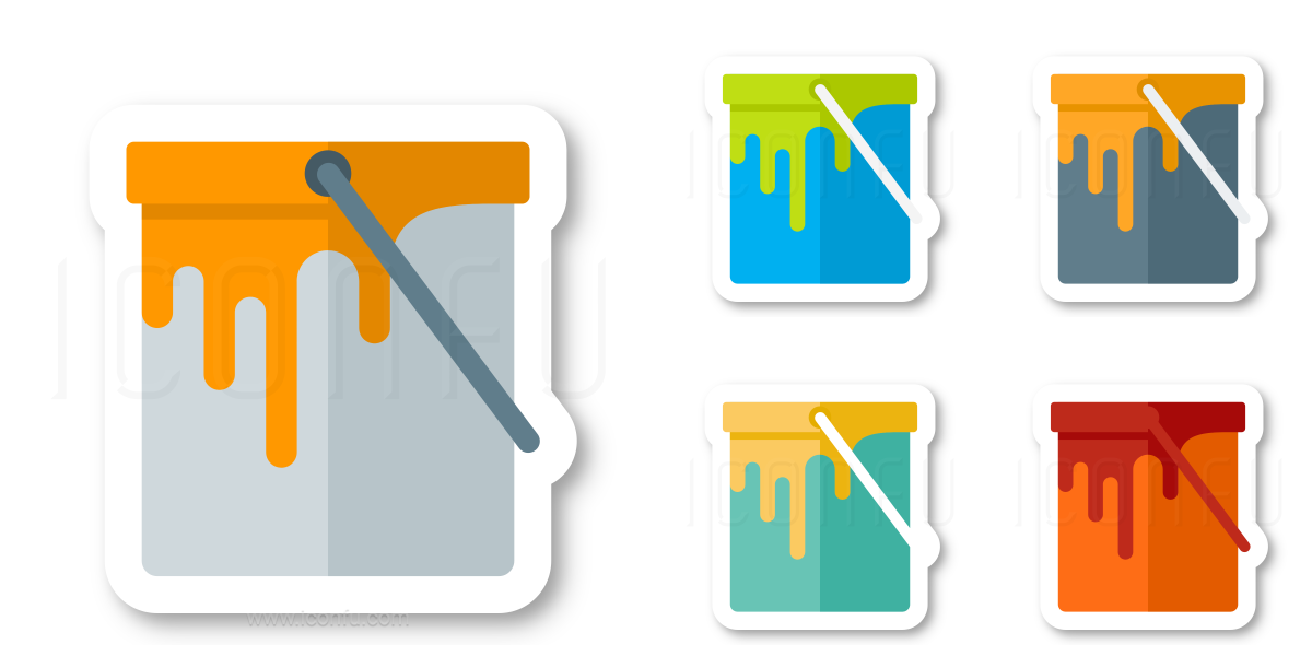 1200x600 Paint Bucket Icon