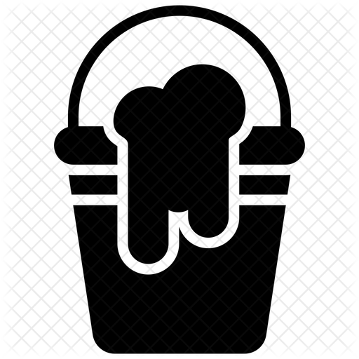 512x512 Paint Bucket Icon Of Glyph Style